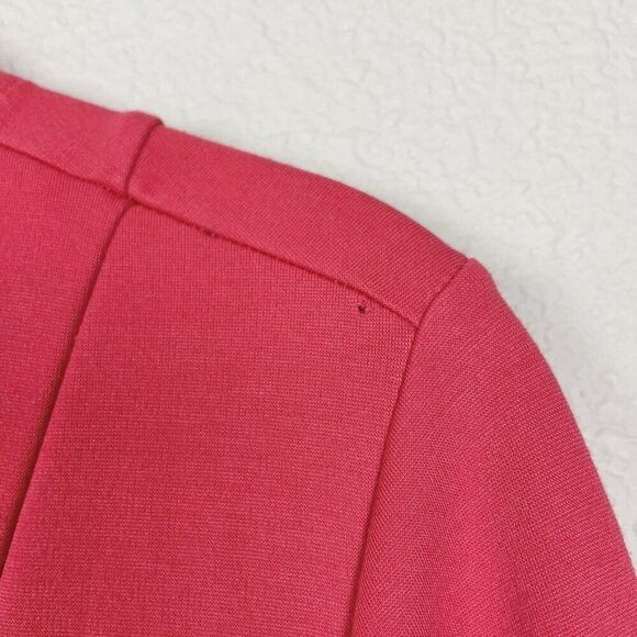 Soft Surroundings Women's XL Swingtime Half Zip Collared Maxi Dress Coral Ponte - Picture 8 of 16